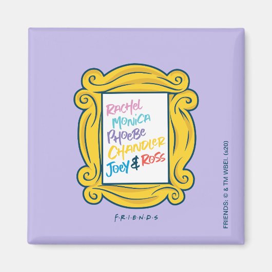 FRIENDS™ Namen in Peephole Magneet (Voorkant)