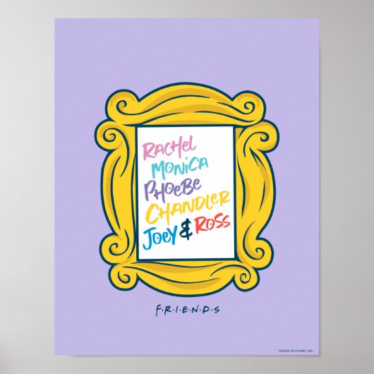 FRIENDS™ Namen in Peephole Poster (Voorkant)