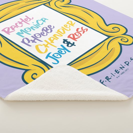 FRIENDS™ Namen in Peephole Sherpa Deken (3/4)