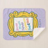 FRIENDS™ Namen in Peephole Sherpa Deken (Voorkant (horizontaal))