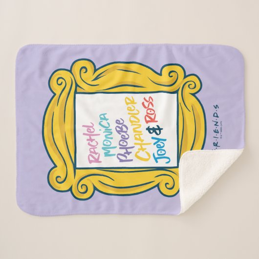 FRIENDS™ Namen in Peephole Sherpa Deken (Voorkant (horizontaal))