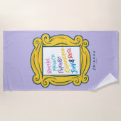 FRIENDS™ Namen in Peephole Strandlaken (Voorkant)