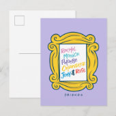 FRIENDS™ Namen in Peephole Uitnodiging Briefkaart (Voorkant / Achterkant)