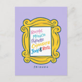 FRIENDS™ Namen in Peephole Uitnodiging Briefkaart (Voorkant)