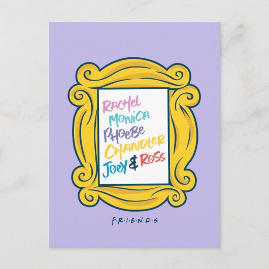 FRIENDS™ Namen in Peephole Uitnodiging Briefkaart (Voorkant)