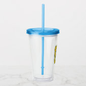 FRIENDS™ Namen in Spionnetje Acryl Drinkbeker (Rechts)