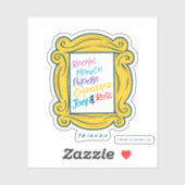 FRIENDS™ Namen in Spionnetje Sticker (Vel)