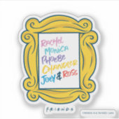 FRIENDS™ Namen in Spionnetje Sticker (Voorkant)