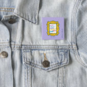FRIENDS™ Namen in Spionnetje Vierkante Button 5,1 Cm (In situ)