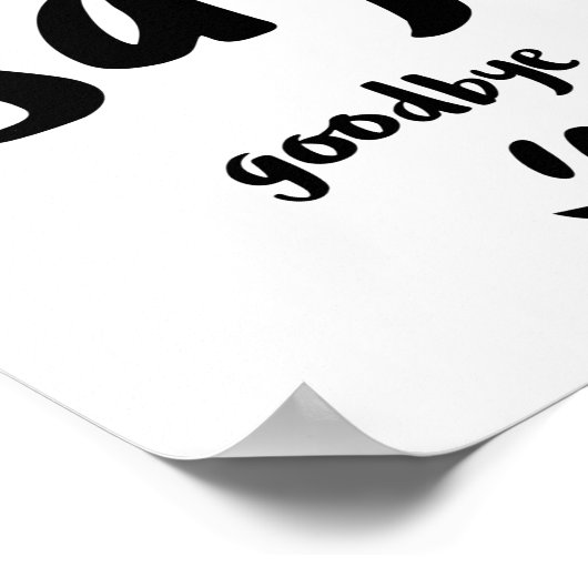 Friends never say goodbye poster (Hoek)