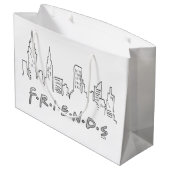 FRIENDS™ | New York City Silhouette Groot Cadeauzakje (Achterkant Gekanteld)