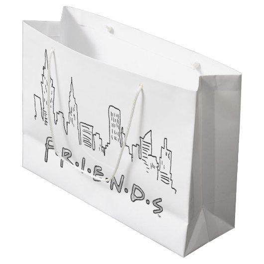 FRIENDS™ | New York City Silhouette Groot Cadeauzakje (Voorkant Gekanteld)