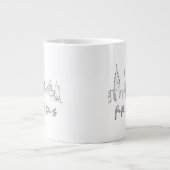 FRIENDS™ | New York City Silhouette Grote Koffiekop (Voorkant)