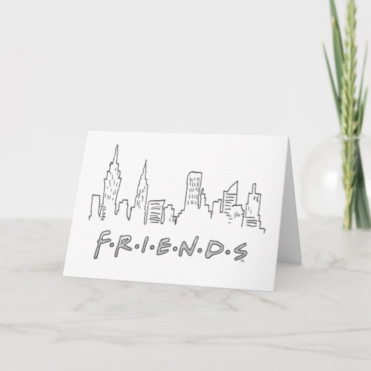 FRIENDS™ | New York City Silhouette Kaart (Voorkant)