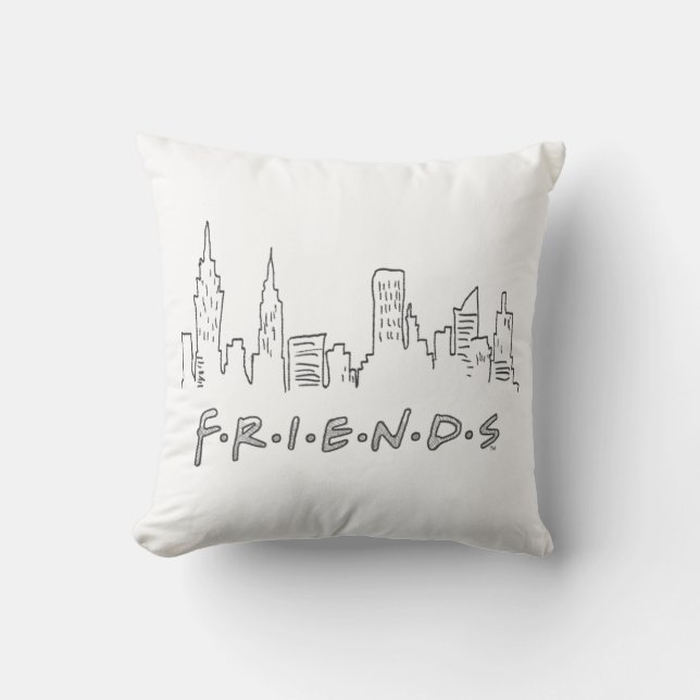 FRIENDS™ | New York City Silhouette Kussen (Voorkant)