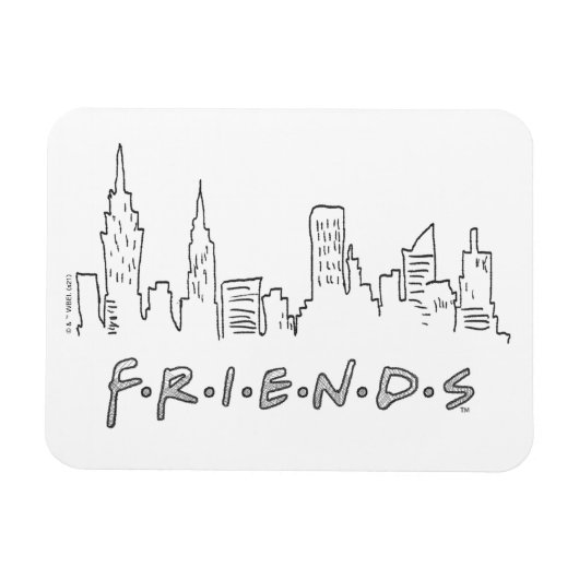 FRIENDS™ | New York City Silhouette Magneet (Horizontaal)