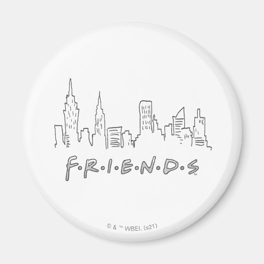 FRIENDS™ | New York City Silhouette Magneet (Voorkant)