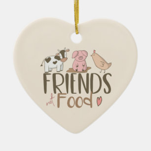 Friends Not Food 2 Keramisch Ornament