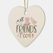 Friends Not Food 2 Keramisch Ornament (Links)