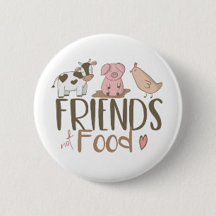 Friends Not Food 2 Ronde Button 5,7 Cm