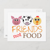 Friends Not Food Briefkaart (Voorkant / Achterkant)