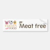 Friends Not Food Bumpersticker (Voorkant)