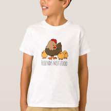 Friends Not Food Chicken vegan kinder t-shirt