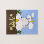 Friends Not Food - Cute Pig en Chicken Legpuzzel (Horizontaal)
