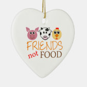 Friends Not Food Keramisch Ornament (Rechts)