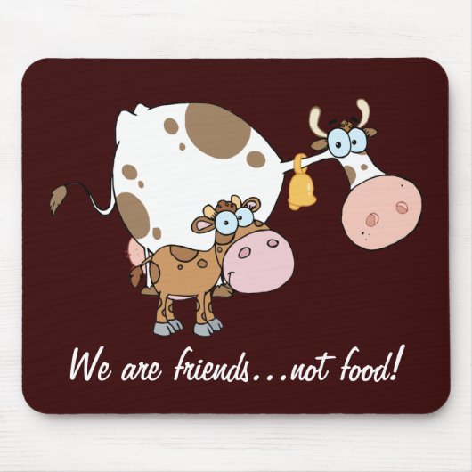 Friends Not Food Mousepad Muismat (Voorkant)