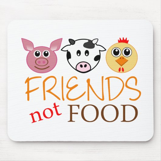 Friends Not Food Muismat (Voorkant)