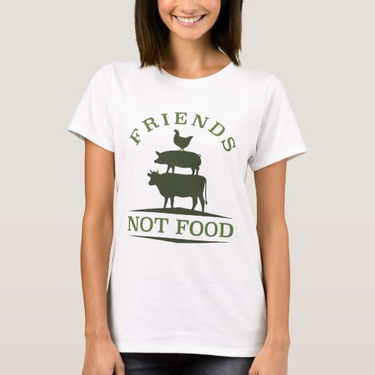 Friends Not Food T-shirt (Voorkant)