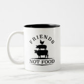 Friends Not Food Tweekleurige Koffiemok (Links)