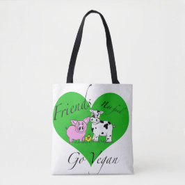 Friends not food Vegan Bag Tote Bag