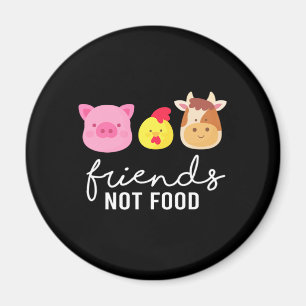 Friends Not Food Vegan Veganism Animal Rights Gift Magneet