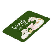 Friends Not Food Vegan Vegetarian Diet Magneet (Linkerzijde)