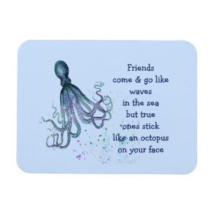 Friends Octopus op je gezicht Funny Magneet