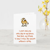 Friends of Bill W: Birthday Camel note card Kaart (Gele Bloem)