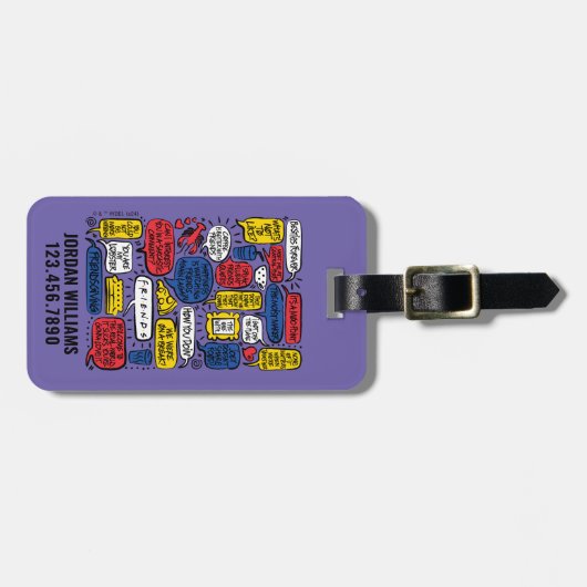 FRIENDS™-offertes Bagagelabel (Voorkant horizontaal)