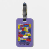 FRIENDS™-offertes Bagagelabel (Achterkant verticaal)