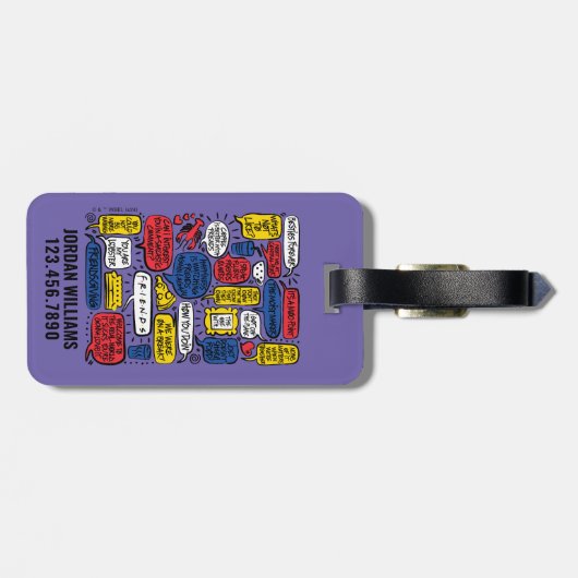 FRIENDS™-offertes Bagagelabel (Achterkant horizontaal)