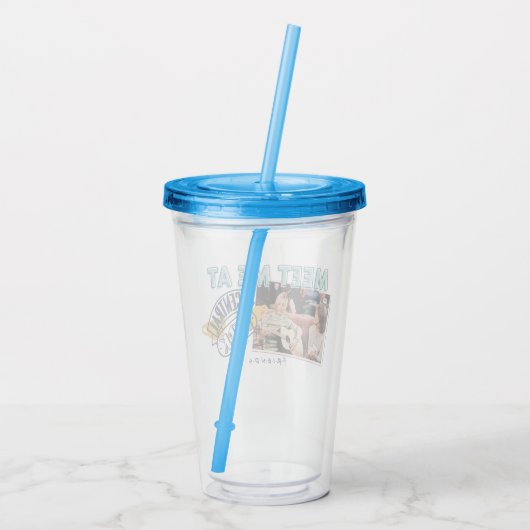 FRIENDS™ | Ontmoet me bij Central Perk Acryl Drinkbeker (Achterkant)