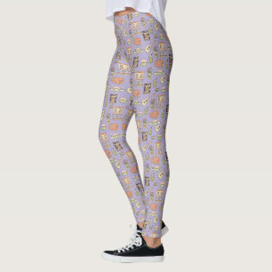 FRIENDS™   Paars Iconenpatroon Leggings