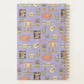 FRIENDS™ | Paars Iconenpatroon Planner (Achterkant)
