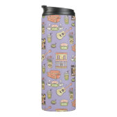 FRIENDS™ | Paars Iconenpatroon Thermosbeker (Geroteerd rechts)