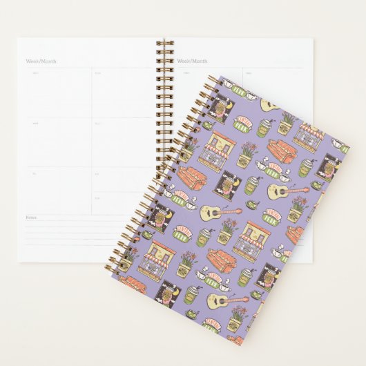 FRIENDS™ | Paars Pictogrampatroon Planner (Display)