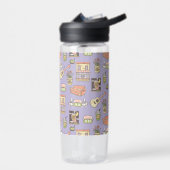 FRIENDS™ | Paars Pictogrampatroon Waterfles (Links)