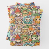 Friends Parade | Cute Animal Wrapping Paper Sheets (In situ)