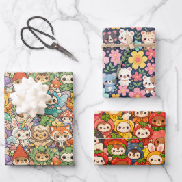 Friends Parade | Mooie Dieren Inpakpapier Vellen