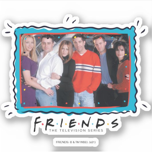 FRIENDS™ | Paren in straatkleding Sticker (Voorkant)